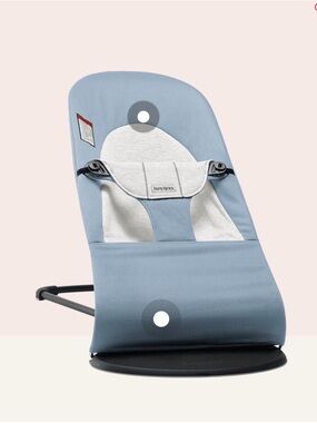 BabyBjorn Woven Jersey Blue Gray Bouncer Balance - COVER ONLY